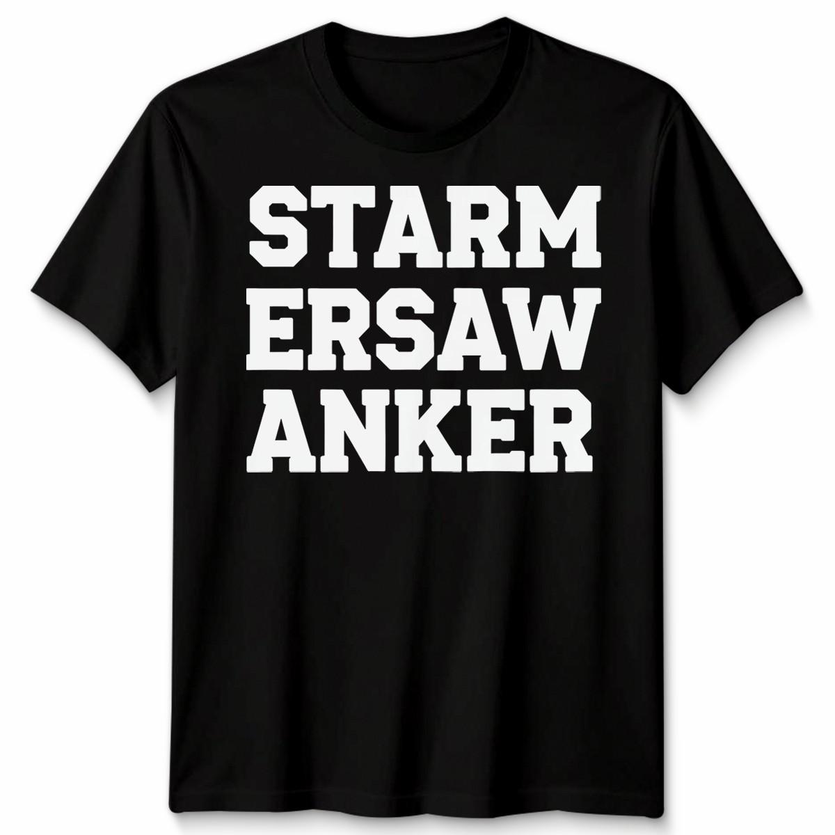 Starm Ersaw Anker Typography Graphic Mens 100% Cotton T-shirt Mens Tees Top Womens Tee Unisex Tee L