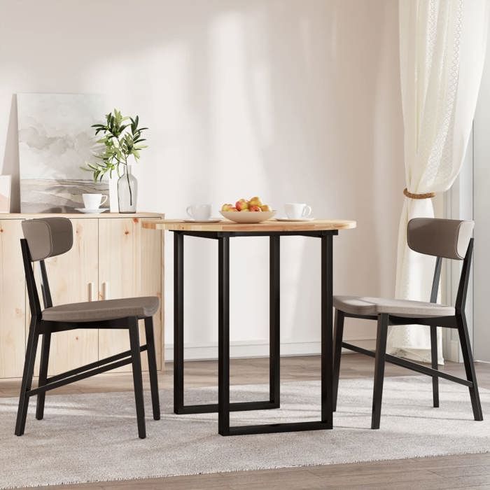 VidaXL Dessus de table rond Ø80x2 cm bois massif d'acacia, dessus de table de rechange, dessus de table rond, dessus de 4008698