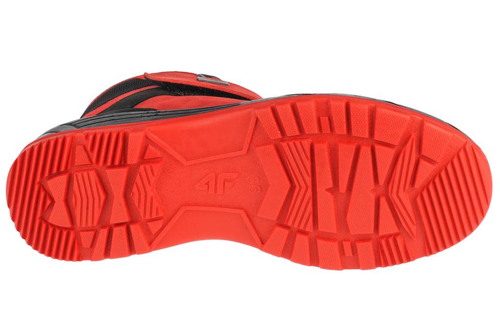 4F Junior Trek, for Boy Red Trekking Shoes