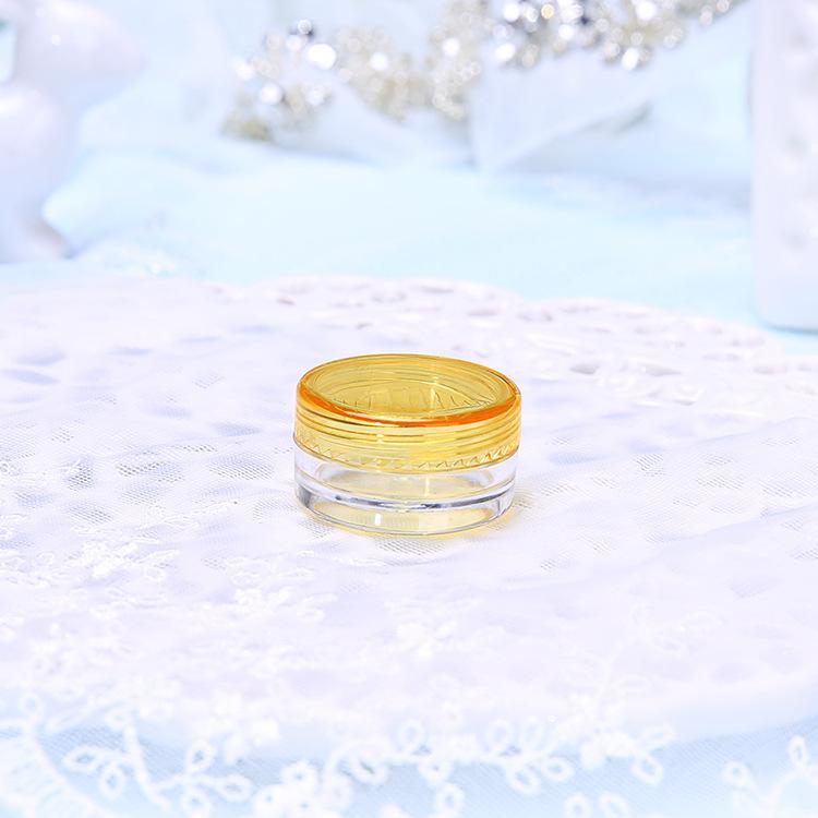 50Pcs Portable Mini Plastic Empty Cream Bottle Jars Nail Art Eyeshadow Makeup Case Face Cream Lip Balm Container Pot