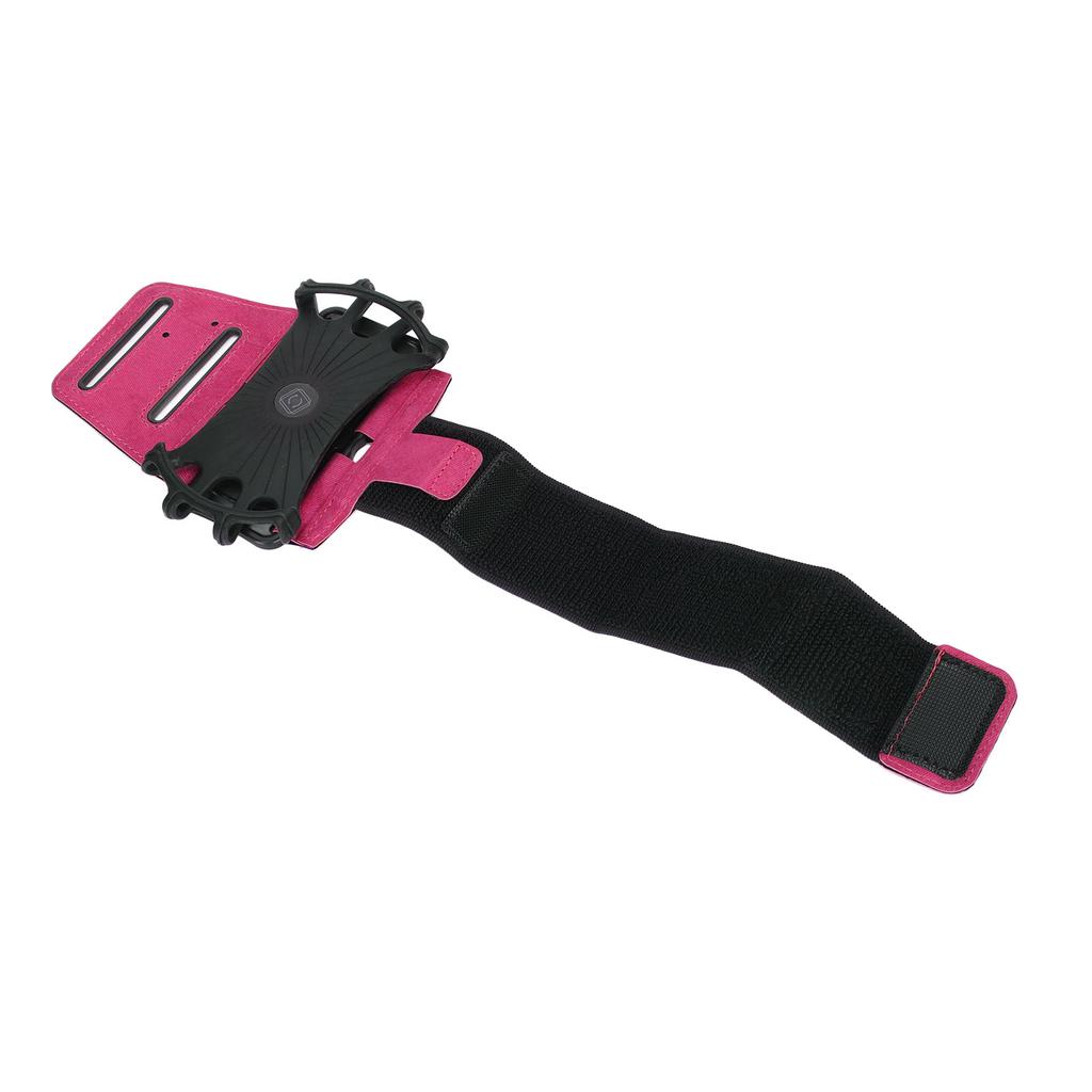 Supporto per Telefono Cellulare per Bracciale da Corsa Rotazione a 360 Gradi Bracciale per Smartphone con Scomparto per Cuffie e Cavo Dati