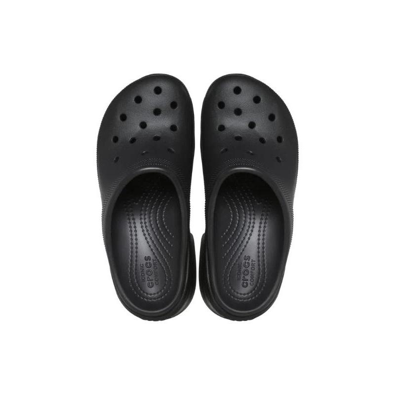 Crocs Siren Clog Black Thick-soled Hole Shoes 8.8 Cm Unisex Black