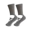 Mid Tube Length Grip Pilates Socks Breathable Fabric Strappy Grip Sock  Fitness Activities