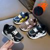 New Winter Children's Sports Shoes for Boys and Girls, Leather with Plush Lining, Warm Double-layer Cotton, Baby Walking Shoes
