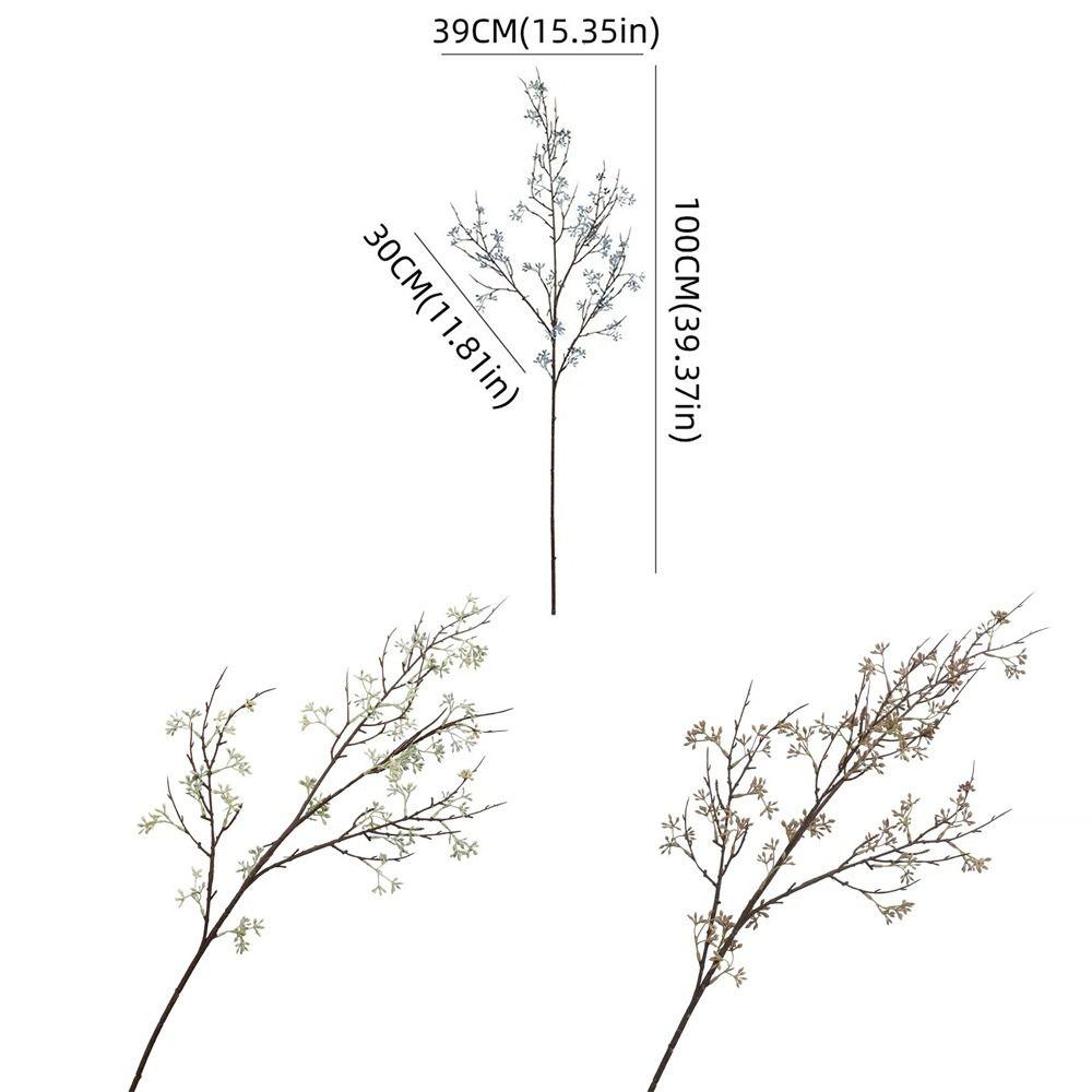 Plastic Artificial Eucalyptus Berries Handmade Fake Plants Eucalyptus Nut Branch  Dining Table