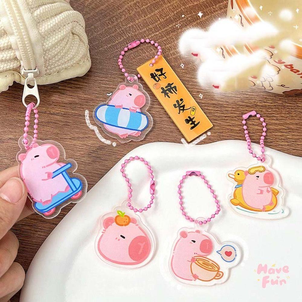 Capybara Capibara Bag Hanging Acrylic Kapibara Pendant  Backpack Decor