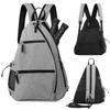 Multi-Sport Backpack Pickleball Tennis Badminton Outdoor Activities Gray Oxford Fabric Durable 36-55L Capacity