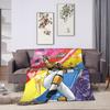 M-Mighty Morphin Blankets  Cartoon P-Power Rangers Super Soft Pattern Plush Throw Blanket For Bedroom Picnic Bedspread Bed Cover