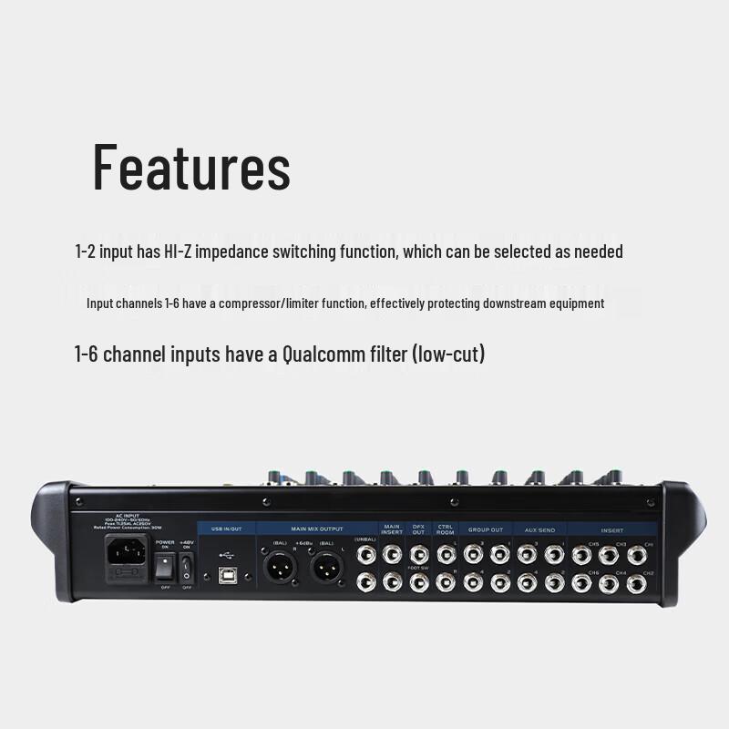 FionTu Professional Conference Analog Audio Mixer (CN Version)