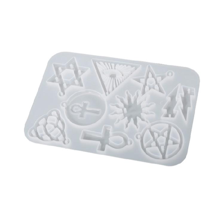 

Epoxy Necklace Keychain Mold Resin Casting Pendant Mold Suitable for Diy Crafts