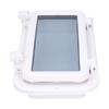 Rectangle Portlight Tempered Glass Opening Window for Marine Boat Yacht RV White 15-3/4 x 7-7/8in Boat Accessory Boat Portlight