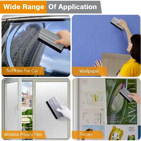 KESPEN Window Felt Squeegee, Vinyl Scraper For Window Privacy Film And Car Glass, Tint Squeegee Tallation Tool Protection Scratches Film Soothing,