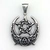 Simple Fashion Minimalist Crescent Moon Five-Pointed Star Roman Pendant Necklace Personalized Regular Couple Sweater Chain