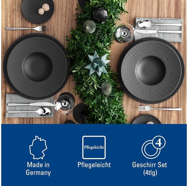 Столовый сервиз Like by Villeroy & Boch Rock, 4 предмета (1042398548)