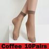 Summer Transparent Crystal Invisible Socks Women Sexy Ultra-thin Breathable Elastic Short Silk Socks Ladies Ankle Socks