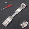 904L Stainless Steel Buckle for Rolex Rubber Watch Strap Clasp for Daytona Double Convex Adjusted Folding Buckle 9mm