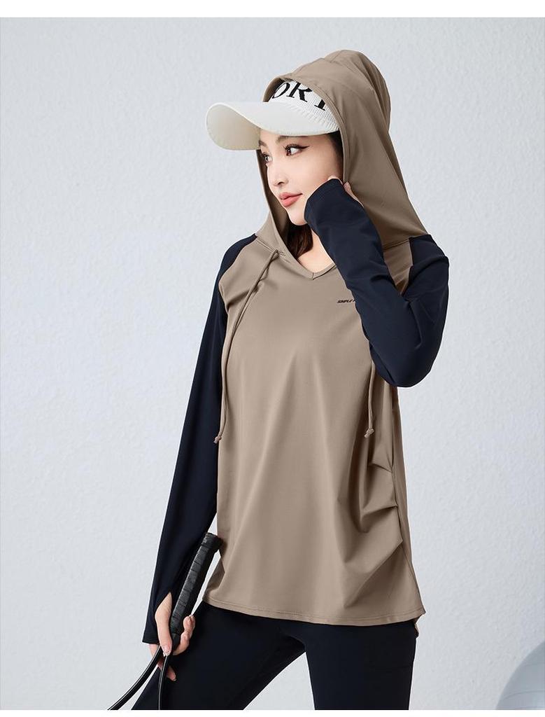 2026 Women's Three-Piece Sportswear Set: Long Sleeve Top with Loose Plus-Size Fit and Slimming Tapered Leggings for Yoga