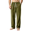 Men's Color Corduroy Pants with Pockets - Comfortable Casual Sleep Pants for Home