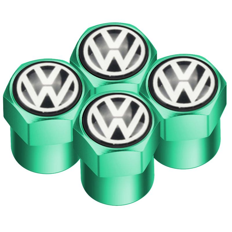 For VOLKSWAGEN 4pcs Auto Emblem Cap Stickers For VW Volkswagen Golf Polo Passat Tiguan Touran Jetta Accessories