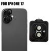 Metal Camera Lens Protector for IPhone 17 Pro Max 17Air 9H Tempered Glass Anti-Scratch Individual Lens Cap for IPhone 17ProMax
