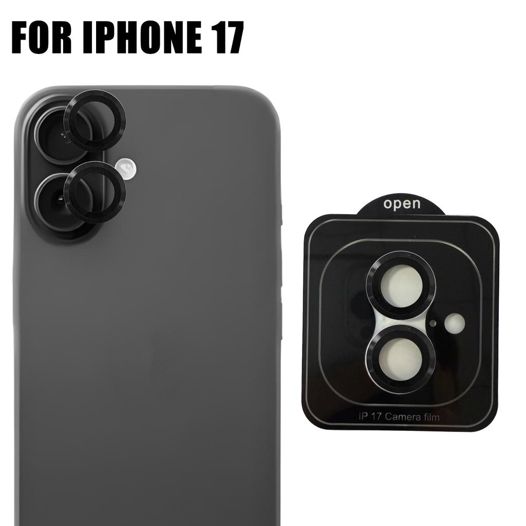 Metal Camera Lens Protector for IPhone 17 Pro Max 17Air 9H Tempered Glass Anti-Scratch Individual Lens Cap for IPhone 17ProMax