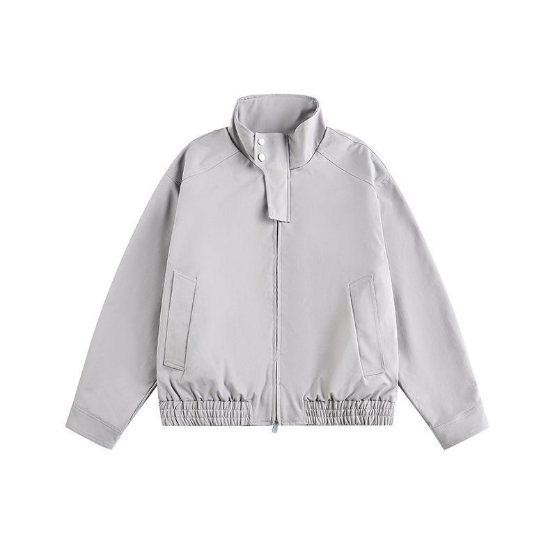 Dream Made American-Style Stand-Up Collar Zipper Workwear Coach Jacket Men's Boxy Short Flight Couple Jacket