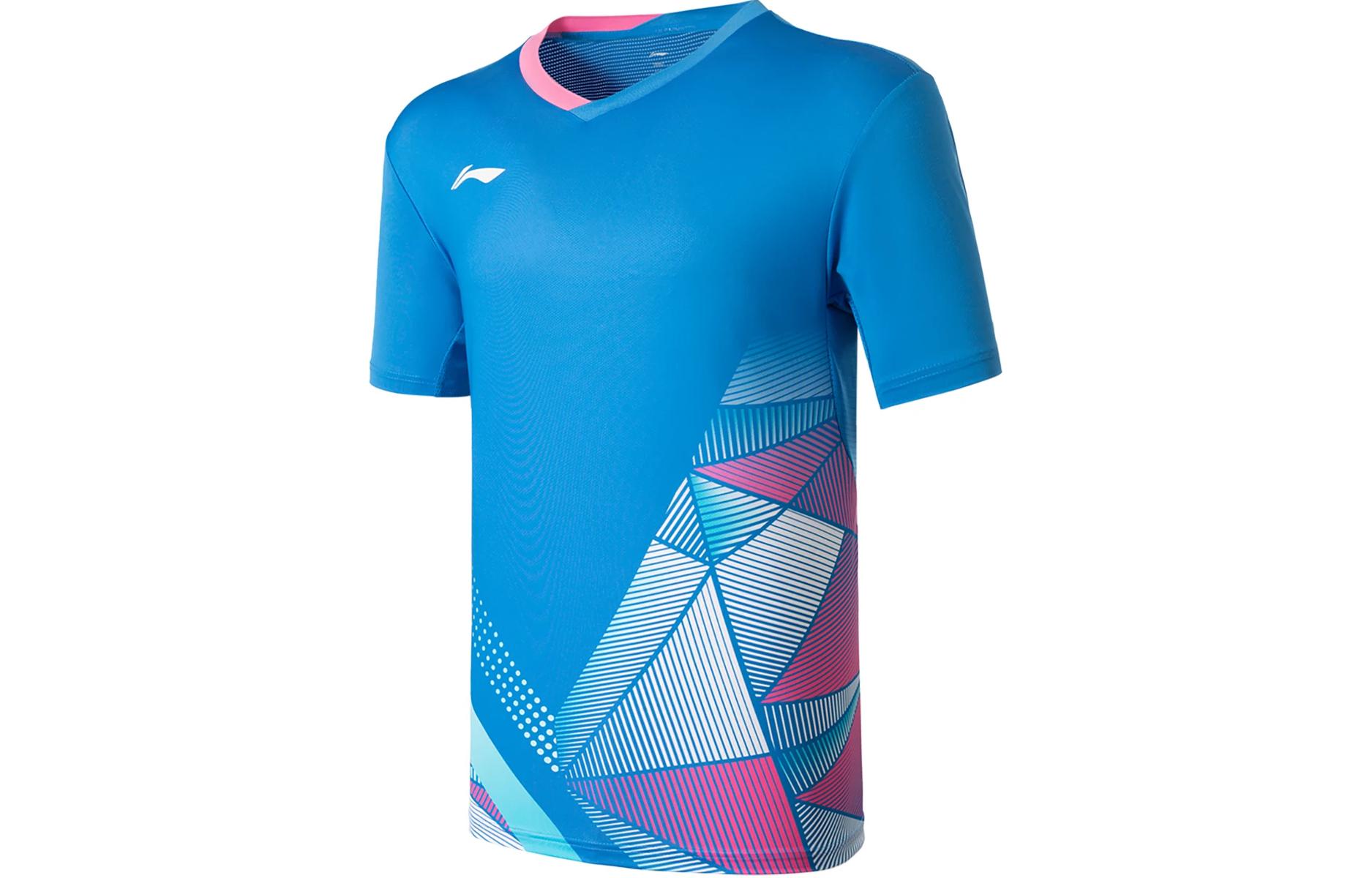Футболка унисекс Li Ning Badminton Collection Синяя AAYU129-4 M