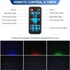 Outdoor RGB Laser Projector Lights, Moving 3 Color Starry Sky & Firefly Effects Projection Light with RF Control, IP65 Outdoor Holiday Landscape Decor