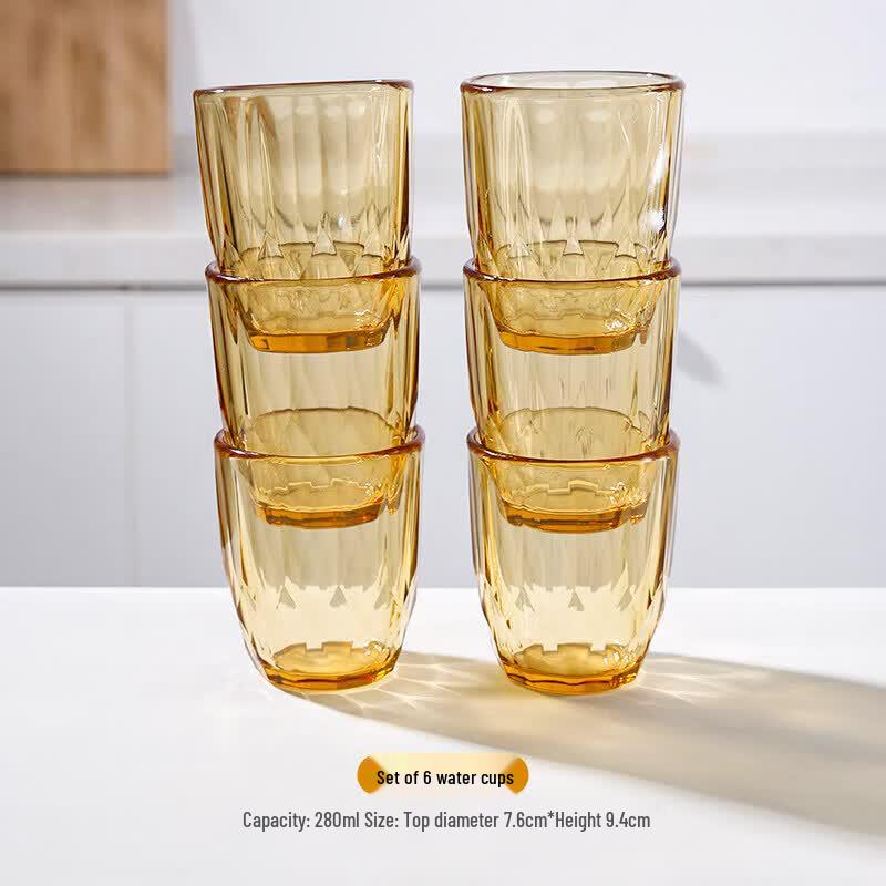 Youluo Amber Microwave-Safe Glass Bowl