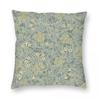William Morris Jasmine Square Pillowcase Polyester Linen Velvet Printed Zip Decorative Pillow Case Car Cushion Cover