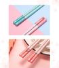 Nordic-Style Non-Slip Alloy Chopsticks - Japanese-Style Tableware for Home Kitchen (E18)