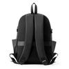 Men's Backpack Large Capacity Student Schoolbag Travel Backpack Solid Color Computer Bag