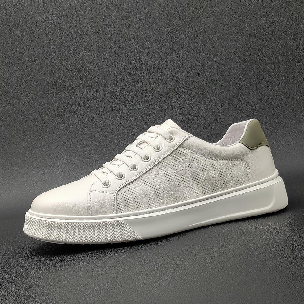 Кожаные кеды легкая роскошь высококачественные шнуровка свободные ленивые туфли 38