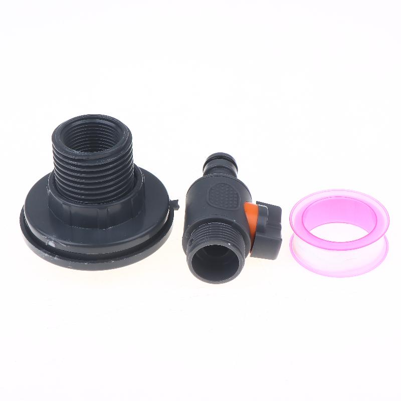 Quick-fit PVC Water Tank Adapter Kit, Durable Rainwater Collection Connector