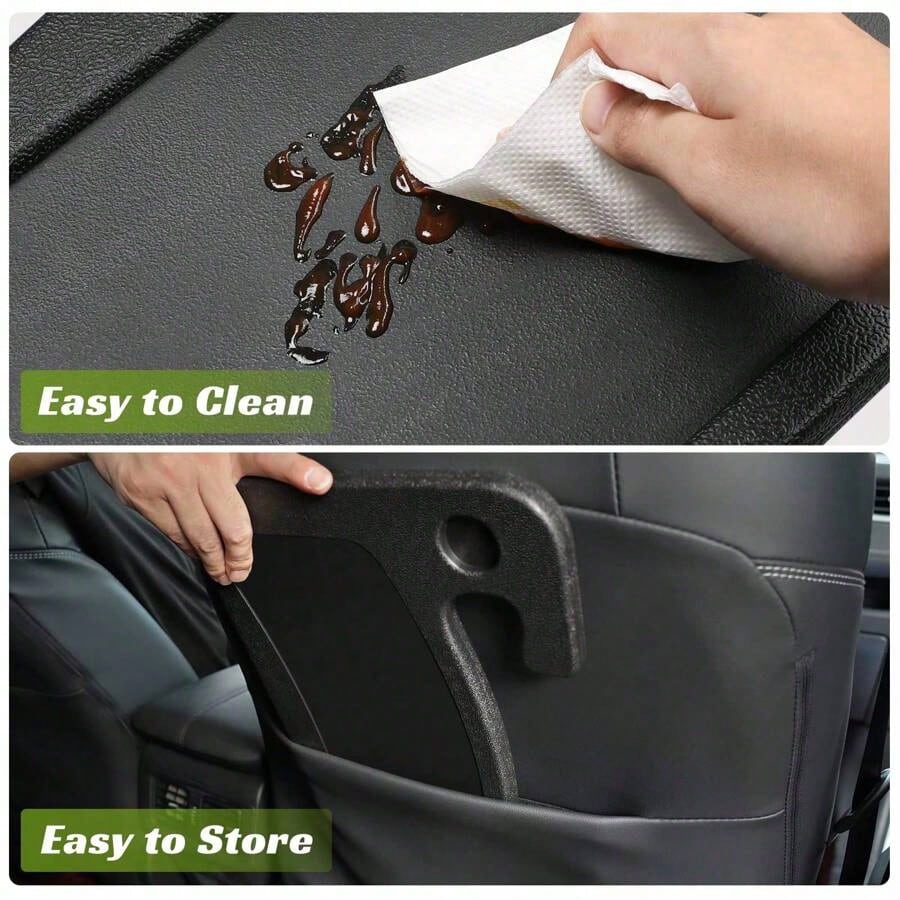 1PC Car Steering Wheel Table, Double-Sided Tray for Laptop, Tablet, Food & Drinks, Portable Easy Clean Car Dining Travel Desk