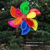 PVC Glitter Rotating Sunflower Stake Standing Lawn Flower Pinwheel  Outdoor Party Picnic Decor