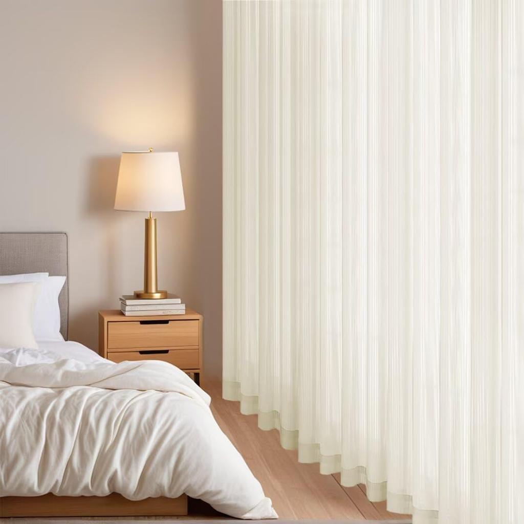 YKFN Lace Hard to See Through Even at 100cm Wide x 100cm Set of Lace UV Energy Heat Solid Nordic Adjustable Simple Perfect for Bay Windows and Small