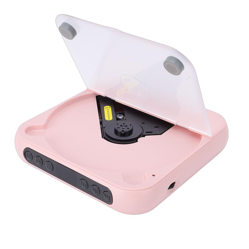 Port le CD Player with Dual Stereo Speakers 5.3 Re le Headphones LCD for Home Car Outdoor Support CD USB Input Playback
