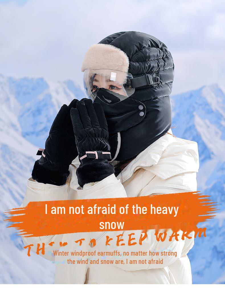 Winter Thick Warm Lei Feng Hat with Ear Protection for Men & Women - Outdoor Ski & Cycling Cap