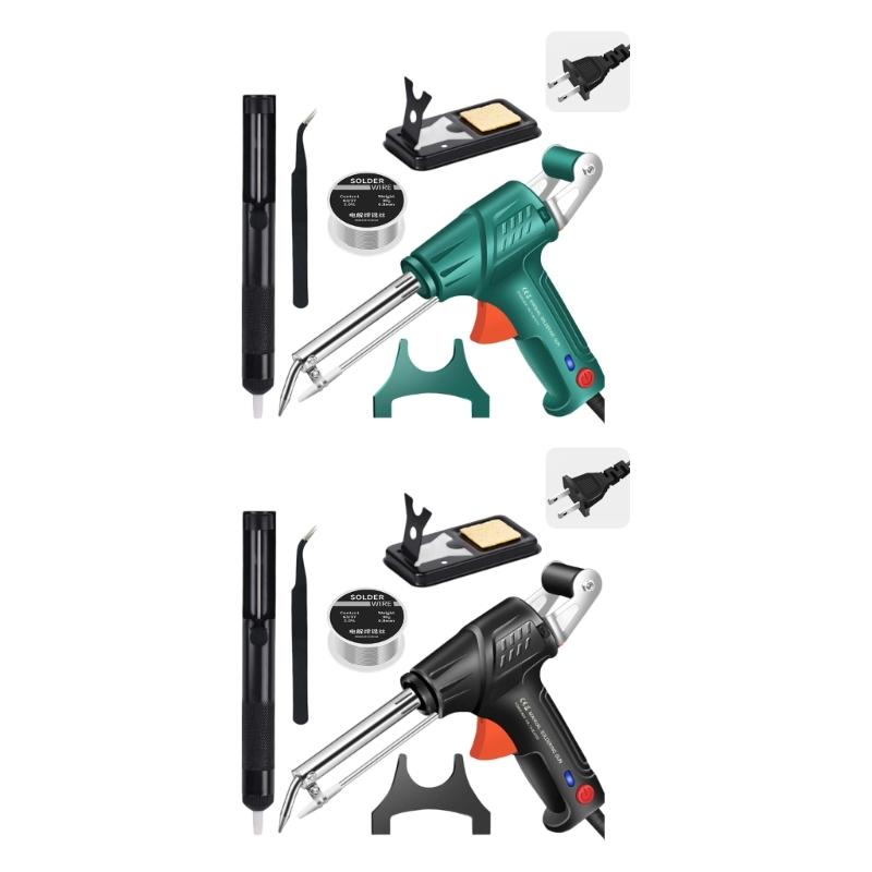 Professional External Heating Tin Soldering Iron Set Includes AntiSlip Base Thermal Shield For Electronics Repair