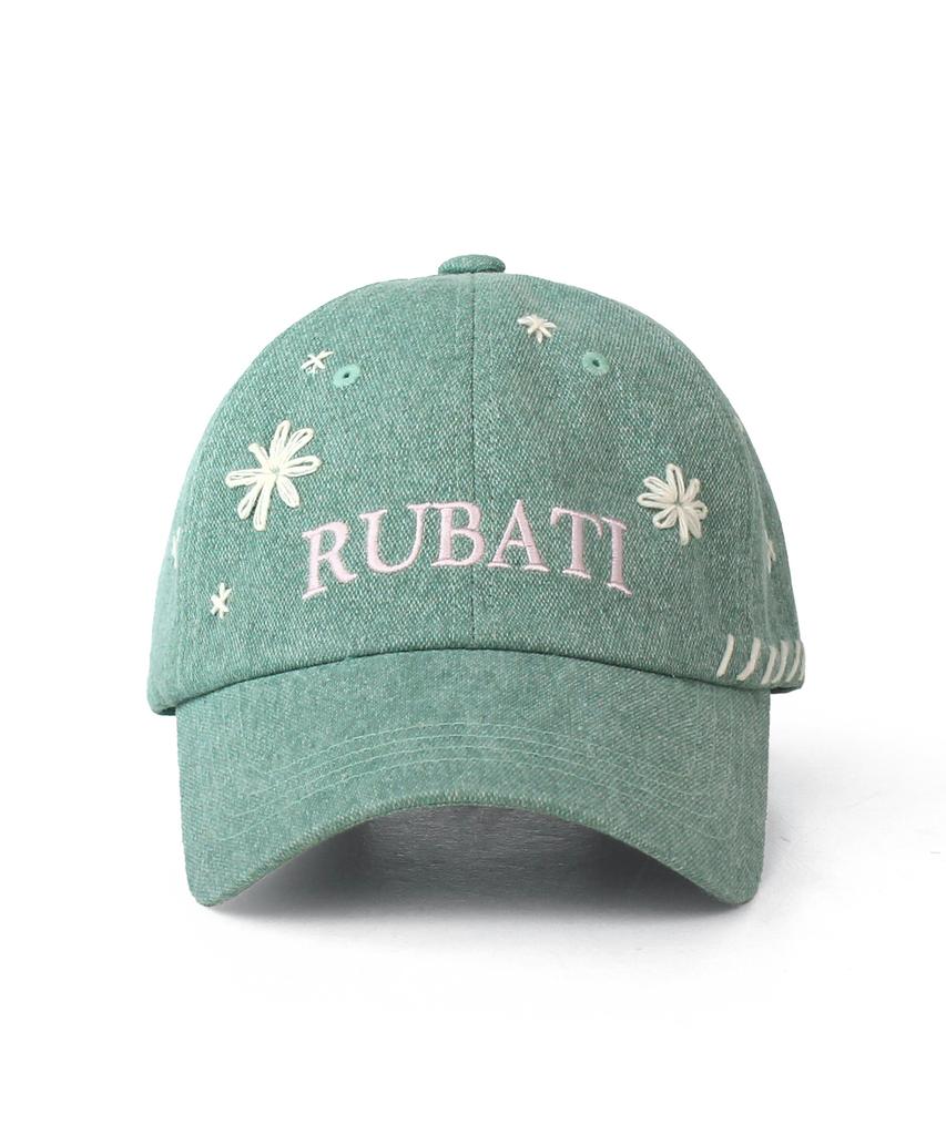 RUBATI Fiore Hand-Stitched Vintage Pigment Ball Cap_Mint