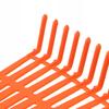 KADAX Plastic Garden Rake for Leaves Claws Without Handle Orange