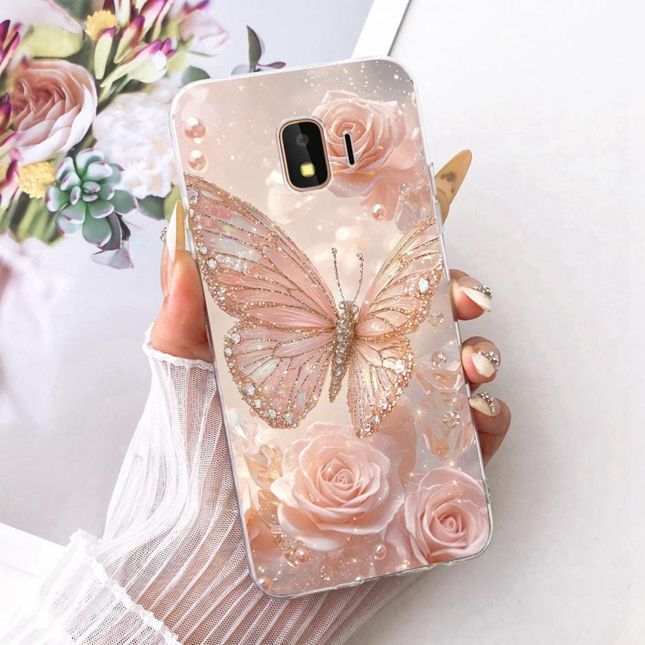 For Samsung Galaxy J2 Core 2018 Case SM-A260F Luxury Butterfly Tree Painted Cover Soft Slim Phone Case For Samsung J2 Core Shell