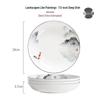 Fu'ou Picturesque Landscape Bone China Dinner Plates
