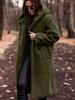 Long Plush Fleece Coat for Women, Soft Warm Winter Outerwear, Multiple Colors Available