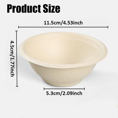 Disposable Paper Bowls Biodegradable Paper Bowls Family Party Soups Appetizers Desserts Fruit Salads Household Food Containers