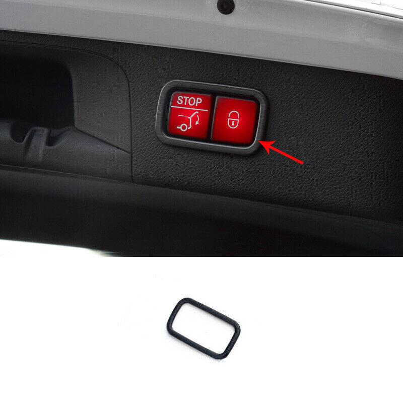 For Mercedes-Benz GLC 2016- Steel Black Electric Tailgate Button Switch Trim