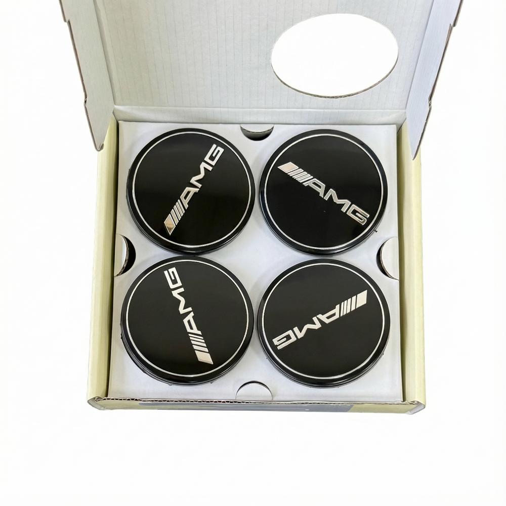 4PCS 75mm Car Floating Wheel Center Hub Caps Cover for Mercedes Benz B/C/E/S Class A Class C200L GLC GLK CLA Accessories.