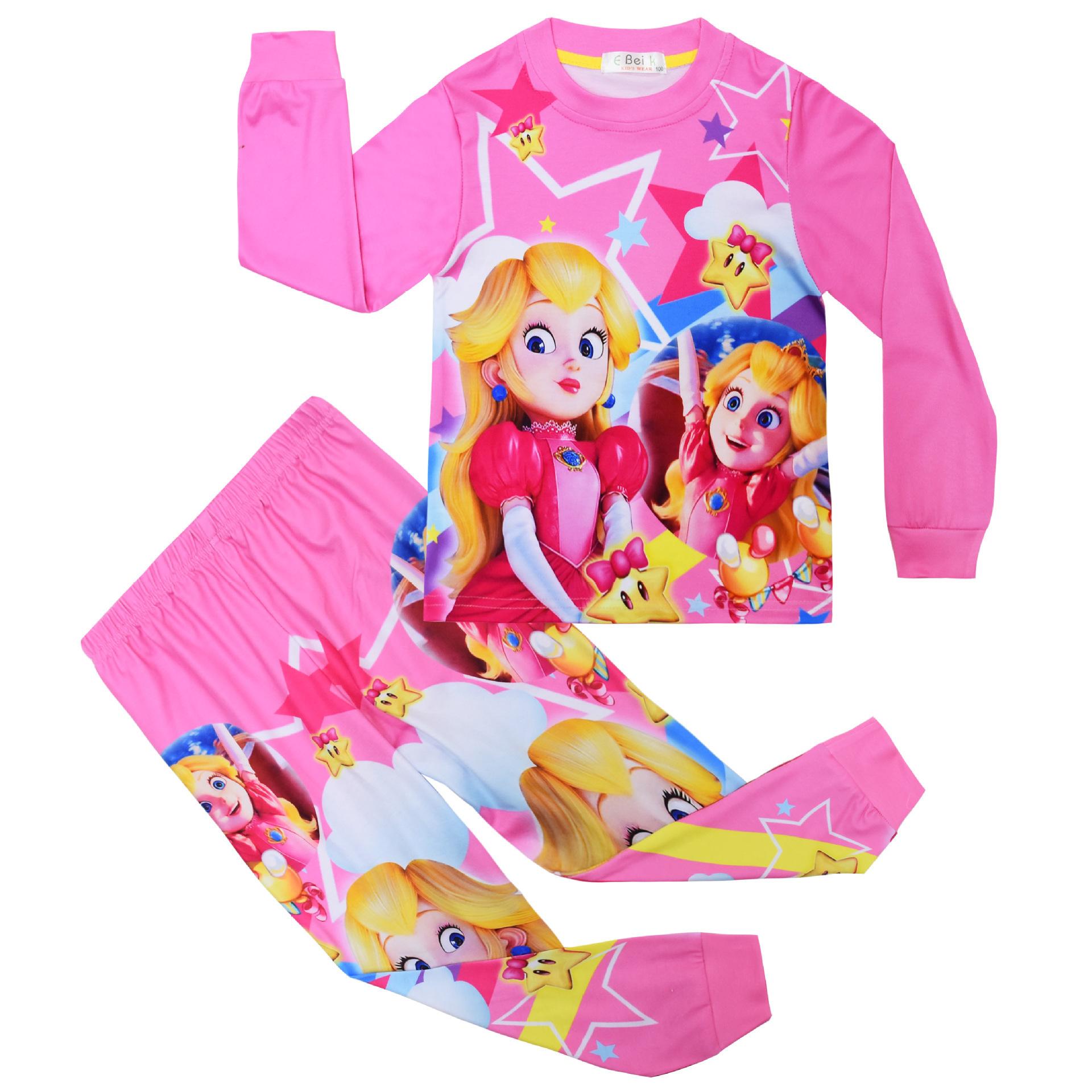 

Animated Cartoon Digital Print Princess, Girls Children S Loungewear, Long-Sleeved Set 7760 110