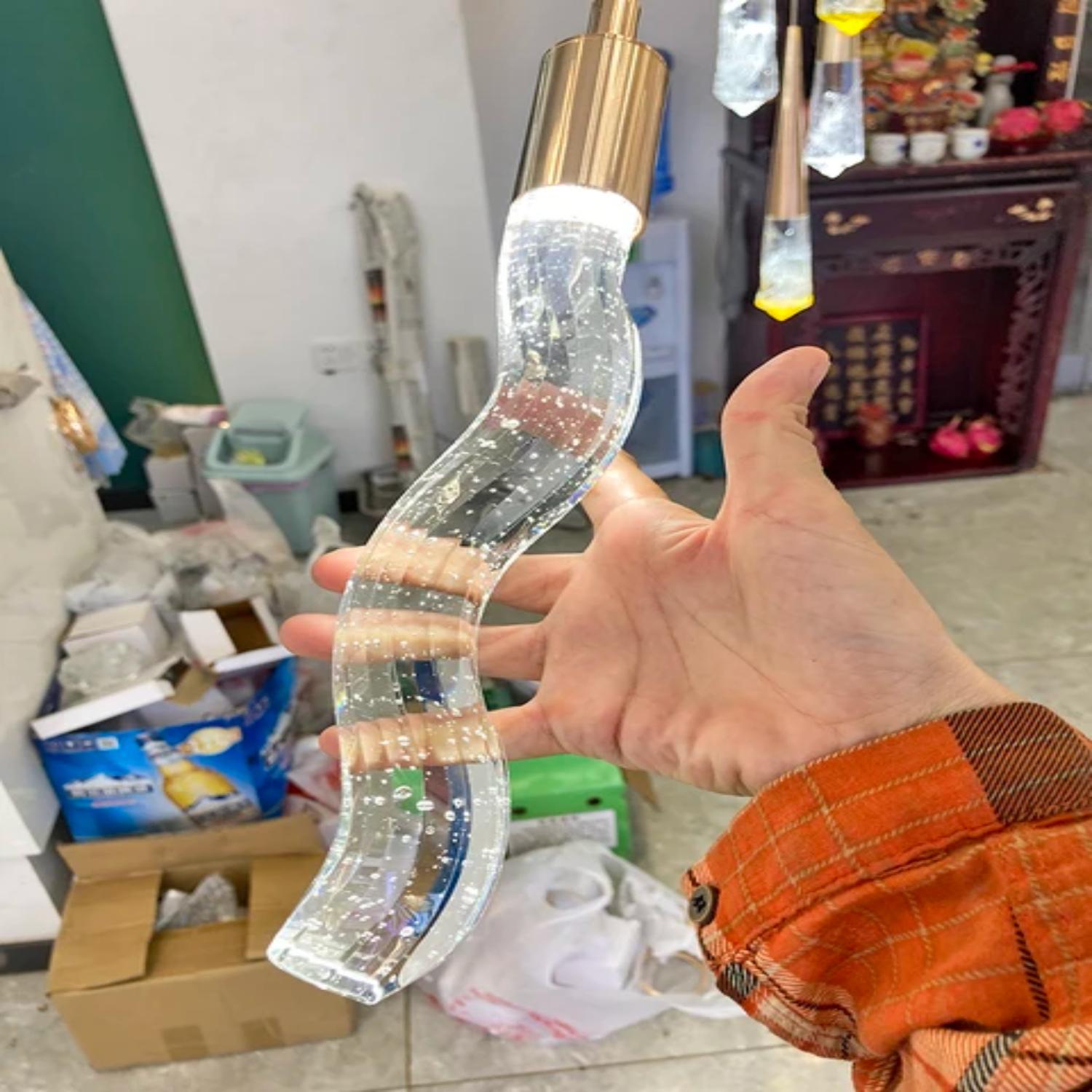 

Новые роскошные хрустальные люстры в скандинавском стиле — современный и минималистичный дизайн, идеально подходящий для ресторанов, спален и прикроватных тумбочек. 110V